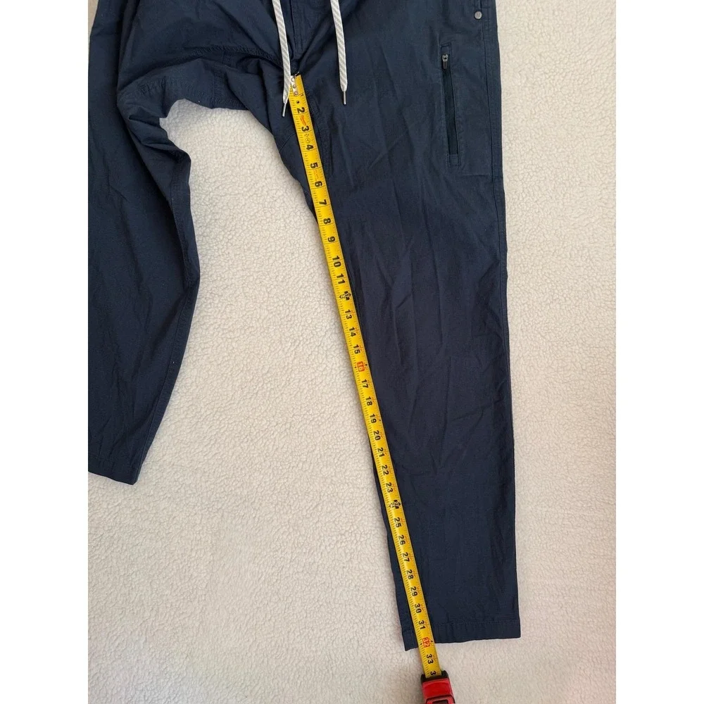 Vuori Pants Mens 2XL Blue Gray Ripstop Climber Woven Joggers Elastic Waist V412